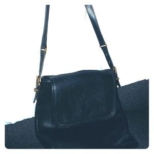 COACH Black Leather Crossbody Bag